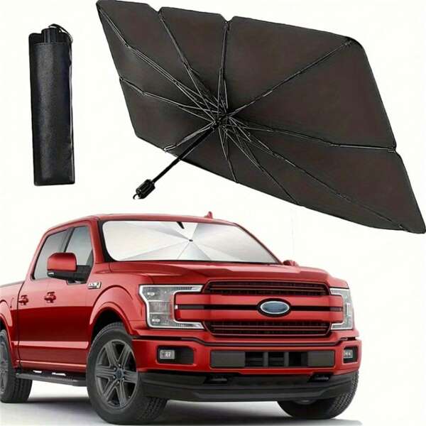 1pc Foldable Car Windshield Sun Shade - Ultimate UV Protection And Heat Insulation For Front Window - Car Sun Visor