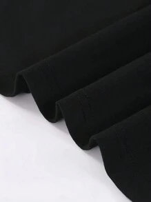 Men's Letter Printed Round Neck Short Sleeve T-Shirt Top - Multicolor - View 5