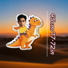 1 件定制双面照片印刷抱枕 - 个性化形状设计，可拆卸和清洗，适合所有季节，非常适合家居装饰、汽车、床和沙发 - 独特的理想礼物