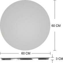 Round Bathroom Mirror With LED Lights, Illuminated Wall Mirror With 3 Colors, Memory, Continuously Dimmable, Circular Backlight, Intelligent Makeup Mirror, IP54