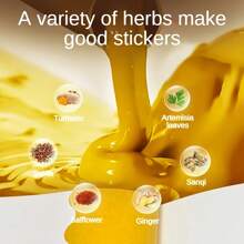 36pcs Ginger & Mugwort Herbal Moxibustion Patches - Large, Portable Non-Woven Fabric, Formaldehyde-Free, Suitable For Relaxation At Home, Office Work, Travel - Lasts 6-8 Hours, Essence, Office Work