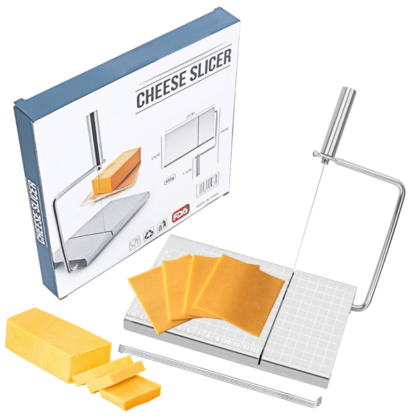 Käseschneider-Linie, Edelstahl Käseschneidemaschine, einstellbare Käseschneider-Schneideplatte, zum Schneiden von Käseblöcken, Butter, Kuchen, Würsten, Fleisch und anderen Lebensmittelprodukten verwendbar