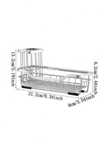 1 chiếc kệ đựng đồ dùng nhà bếp, giá để xà phòng rửa chén và miếng bọt biển, kệ thoát nước bồn rửa, dùng để đựng phụ kiện rửa chén, dụng cụ nhà bếp, hộp đựng đồ, đồ sắp xếp, cũng thích hợp để trang trí phòng, dùng trong nhà bếp, phòng ăn, tiệc tùng, cắm trại, họp mặt, một món quà lý tưởng cho bạn bè và gia đình. - Nhiều màu - Xem 2
