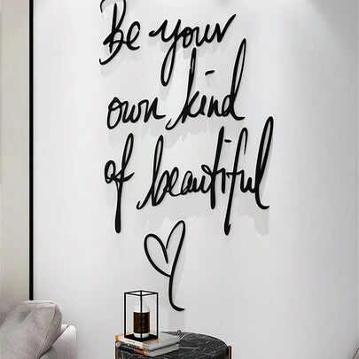 1 miếng dán tường trang trí bằng tiếng Anh có câu nói truyền cảm hứng PVC chống thấm nước cho phòng ngủ, ký túc xá, nền tường, miếng dán tường trang trí theo yêu cầu