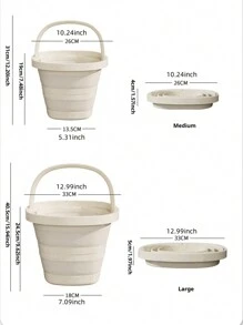 1 pieza, Cubo plegable, Cubo portátil, Cubo plegable para lavar el coche, Para la limpieza del hogar, Campamento al aire libre, Cubo portátil para pesca y viajes, Cubo para lavar el coche, Multiusos, Esencial para autocaravana, Ahorra espacio, Suministros de limpieza, Pequeña herramienta para el hogar