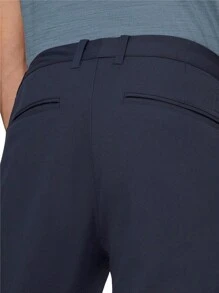 SANOPY Men's Solid Color Business Suit Pants Pure Cotton Men's Casual Suit Pants - 藏蓝色 - 查看 4