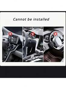 1 件通用车载手机支架，仪表盘安装，易于使用防滑支架，汽车导航手机支架，HUD 卡夹，可旋转仪表板安装支架，兼容 、Android 手机，生日、家人、朋友的礼物，汽车配件