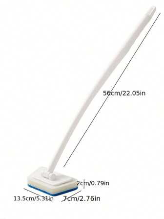 1pc, Long Handled Bathtub And Tile Cleaning Brush With Sponge Replacement(One Size Fits All Is One Cleaning Brush+Three Sponges) Home Bathroom Decor Fall Decor Back To School