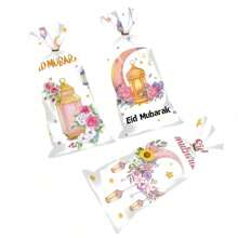 50/100 Pcs Arabic Festival Gift Bags - Moon Festival Candy Bags, Festival Party Gift Bags - Moon-Themed Rose Gift Bags, Festival - Random Color - View 6