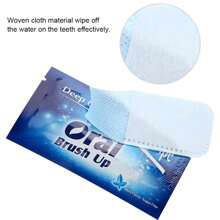 Finger Teeth Wipes,Mint Flavor Disposable Oral Brush Ups (Dark Blue, 30pcs)Oral Finger Wipes Teeth Whitening Wipes Oral Cleaning Wipe Non-Sensitive Helps Remove Smoking/Coffee/Soda Stain Effective No Gum Irritation Instant Smile Fresh Breath