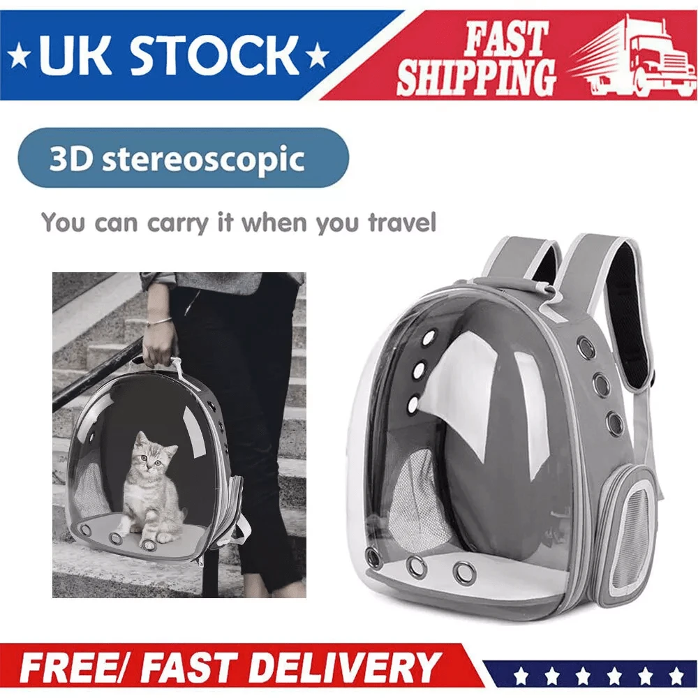 NetHong Astronaut Window Dog Cat Pet Travel Bag Carrier Breathable Transparent Backpack