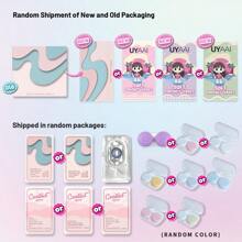 UYAAI UYAAI 1Pair-Enlargement Natural Yearly Disposable Colored Contact Lenses With Big Diameter For Dating Or Daily Wear Party