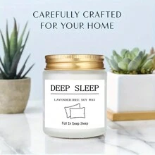 1pc 3.5oz Lavender Scented Candles, AromaRelax Glass Jar Candles, Home Decor, Room Decor, To My Mother, To My Friends, To Myself As A Gift,Valentines-Day Decor Gift