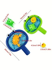1 set de juguete de pesca en el agua, juego de agua divertido y lindo, juguete de baño con animales, regalo de Halloween y Navidad