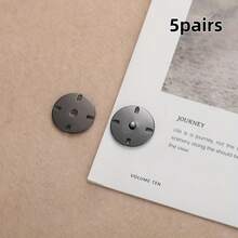2/5/8颗手工隐形按扣，1.5厘米/0.59英寸缝纫按扣开口，适用于夹克、外套、开衫、手提包、钱包、锁具、防滑、外衣 - 彩色 - 查看 17
