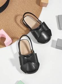 1 Pair Cute Bow Design Slip-On Mules, Comfortable & Versatile Princess Slippers