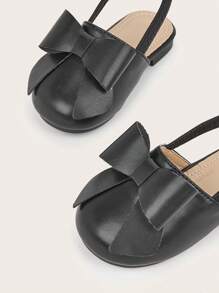 1 Pair Cute Bow Design Slip-On Mules, Comfortable & Versatile Princess Slippers