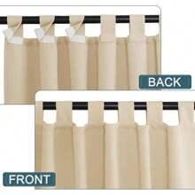 Cortina para exteriores, cortina protectora autoadhesiva a prueba de viento para Patio, porche, hogar, 1,5x2,7m