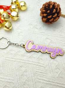 Llavero personalizado con el nombre del niño, colgante para bolso, regalo lindo para Pascua
