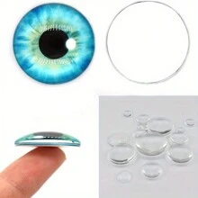 50pcs Assorted Doll/Craft Eyes Flat Glass Embellishment, Decorative Eyes For Crafts, Home Decor, Jewelry