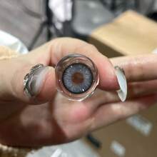 UYAAI UYAAI 1Pair-Enlargement Natural Yearly Disposable Colored Contact Lenses With Big Diameter For Dating Or Daily Wear Party