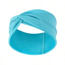 Europa und USA Mode breite Kante Stirnband verknotetes Kreuz Stirnband zweifarbiges Stirnband Krone Haarschmuck, Turban Stirnband, Schweißband