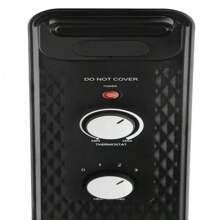 Mainstays Mechanical Oil Filled Electric Radiator Space Heater, Black, New, WSH07O2ABB