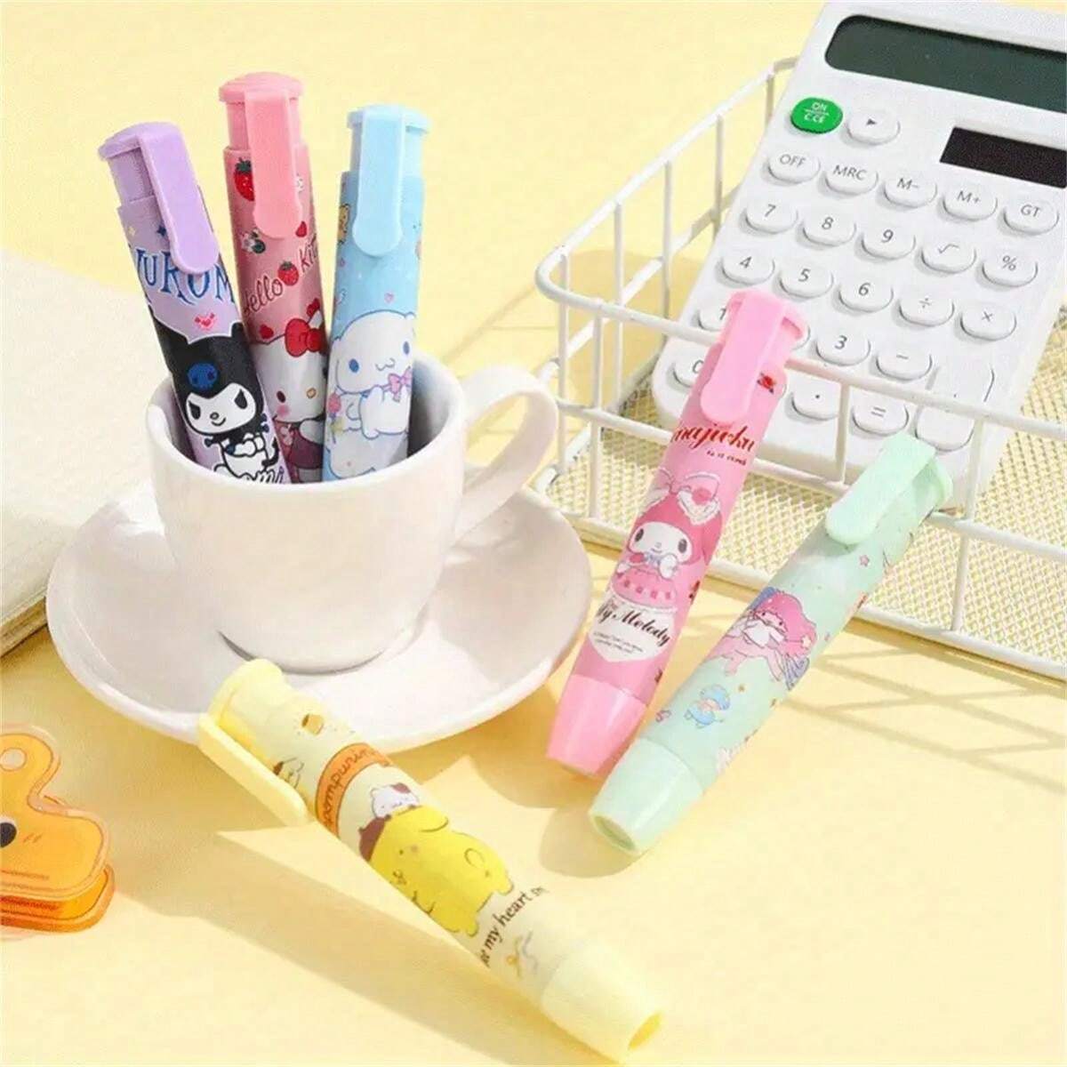 Pinceau à Lèvres Rétractable Hello Kitty - Poils De Chèvre - Taille Standard - Neuf