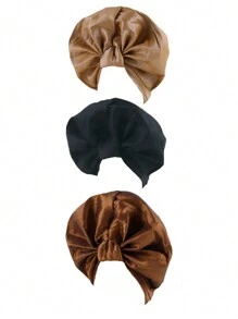 1pc Fashionable Wedding Veil Turban Hat, Muslim Headscarf