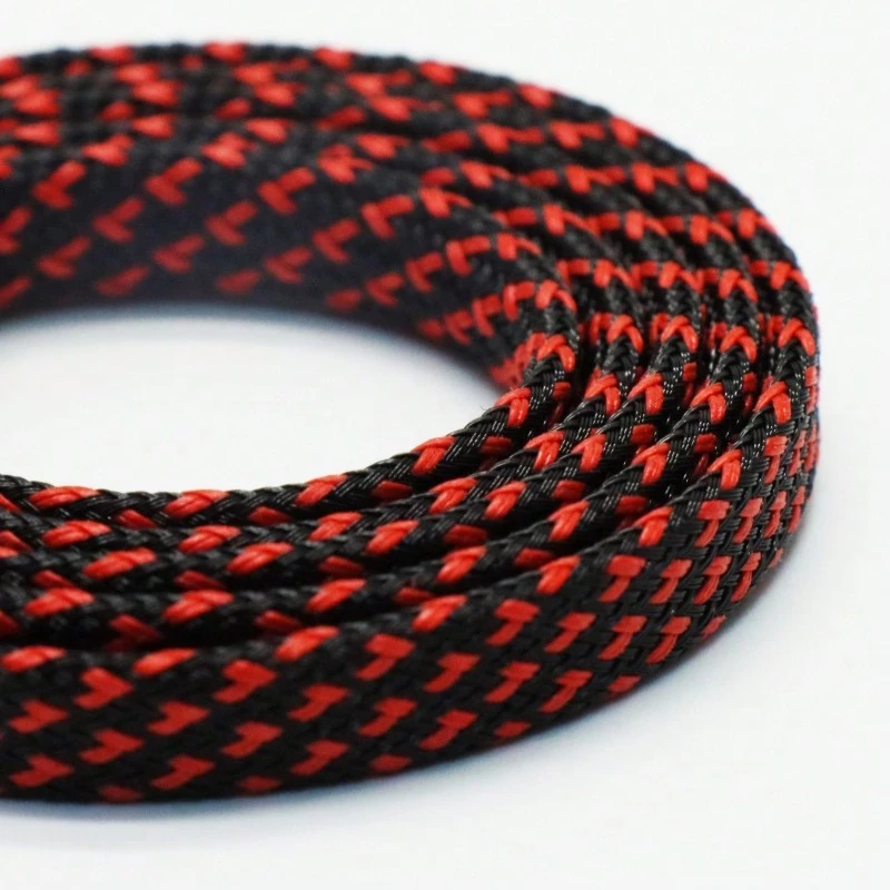 5M Funda Tubular Trenzada Expansible De PET De 4-25mm De Ancho Para Protección De Cables E Hilos - Foto 12