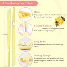 20 Pcs Ear Wax Removal Kit, Ear Wax And Earwax Cleaning Tool, Includes Cotton Swabs,Beeswax Spacers And Beautiful Kit Storage Case