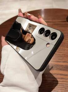 1 pieza Funda de teléfono suave con foto personalizada, compatible con iPhone 16/16 Pro/16 Plus/16 Pro Max, S25 Ultra y otros modelos, ideal para el Día de San Valentín, parejas, niños, mascotas