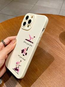 液态硅胶瑜伽手机壳，全方位保护，防震，防摔，TPU软胶外壳，适用于，防水防刮。 - 彩色 - 查看 4