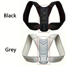 1 Piece Of Men's And Women's Posture Corrector, Outdoor Running Fitness Corrector With Adjustable Upper Back Support Collarbone, Providing Comfortable Neck And Shoulder Alignment For Men's And Women's Physical Health. Fixed Upper Back Support Ankle, Back And Shoulder Invisible Underwear, Black