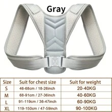 1 Piece Of Men's And Women's Posture Corrector, Outdoor Running Fitness Corrector With Adjustable Upper Back Support Collarbone, Providing Comfortable Neck And Shoulder Alignment For Men's And Women's Physical Health. Fixed Upper Back Support Ankle, Back And Shoulder Invisible Underwear, Black