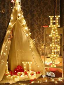 10/20/40/80 Warm Color LED String Lights, Steady & Flashing Firefly Lights, Romantic Decor Lights For Valentine's Day, Battery Powered (Batteries Not Included), Suitable For Indoor/Outdoor, Music Festivals, Weddings, Yards, Living Rooms, Bedrooms