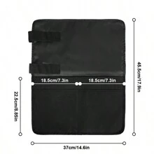 1pc, Airplane Pocket Seat Back Organizer, Tray Table Cover, Convenient Expandable Pockets, Travel Essentials For Flight, Lightweight Travel Accessories Storage Storage Bag Organization Closet Organizer Bedroom Dorm Essentials Clothes Organizer Room School Closet Organizers Car Storage Car Accessories Car Organizer - Black - View 2