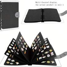 1pc Enamel Pin Collection Display Book - Portable Brooch Organizer With Holes For Collectors, Storage Solution, Jewelry Rolls, Gender Reveal Party, Perfect For Birthdays, Weddings, Parties, The Perfect Gift For Colleagues, Friends, And Family, Back To School