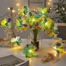 1 Peça Luz de Corda em Forma de Flor de Jasmim LED, Iluminação Decorativa para Casamento, Festa de Feriado, Decoração Doméstica