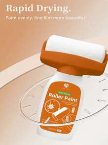 Orange Large Roller Wall Repair Paint, Water-Based Fragrant Interior Latex Paint, White Roller Paint Container Set (Random Delivery Of New And Old Versions) - Multicolor - View 4