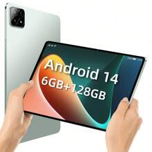 10-Inch Tablet Android 14 Tablet, Octa-Core Tablet, 6GB RAM, 64GB ROM, 128GB Extended, 5000mAh, 1280x800 High Definition Touchscreen, 5 Million Pixels + 8 Million Pixels, WiFi, Dual Cameras - Green - View 9