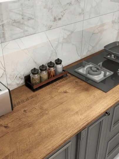 Roll 80cm Width Wood Grain PVC Wallpaper Door Wardrobe Cupboard Tafel Furniture Waterproof Self Adhesive Stickers Home Film Birthday Graduation Wand Paper Room Sticker Kitchen