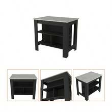 Brooklyn  Kitchen Island, Three Concealed Shelves - 彩色 - 查看 8