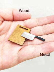 5pcs Mini Kitchen Cutting Board, Dollhouse Food Accessories, Steak Coasters, Mini Models, Halloween/Thanksgiving/Christmas Gifts