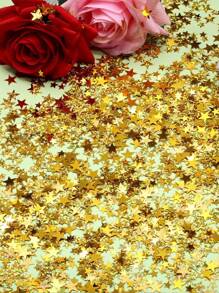 3000 pezzi Coriandoli a forma di stella glitterati, dorati, metallici, per decorazioni di matrimoni, compleanni, baby shower, festival, feste, forniture per feste