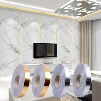 一卷瓷砖拼贴贴纸 自粘瓷砖贴纸 墙缝密封胶带条 地砖接缝贴纸 防水墙缝密封条 家居装饰贴纸 家装工具