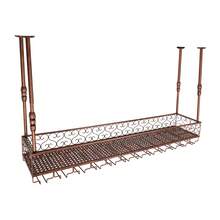 YUNRUX Hanging Wine Rack With Glass Holders For Ceiling Mount - Multicolor - View 9