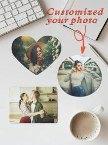 1个定制鼠标垫 - 个性化照片鼠标垫，办公用品和电脑桌配件，桌面装饰，定制照片鼠标垫，打印肖像，派对，情侣，父亲节，毕业，婚礼，乔迁，客厅，卧室，茶室，家庭，办公室，返校季，多功能，装饰性，可重复使用，现代，多彩，可爱，复古，卡通，卡哇伊，定制，个性化，独特，定制，员工，客户，学生，商务/工作/办公室，学校，办公室装饰 - 彩色 - 查看 1