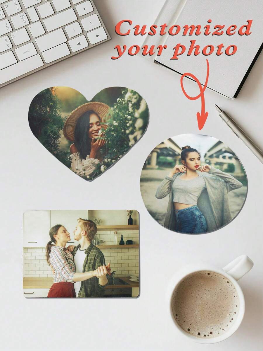 1个定制鼠标垫 - 个性化照片鼠标垫，办公用品和电脑桌配件，桌面装饰，定制照片鼠标垫，打印肖像，派对，情侣，父亲节，毕业，婚礼，乔迁，客厅，卧室，茶室，家庭，办公室，返校季，多功能，装饰性，可重复使用，现代，多彩，可爱，复古，卡通，卡哇伊，定制，个性化，独特，定制，员工，客户，学生，商务/工作/办公室，学校，办公室装饰 - 彩色 - 查看 1