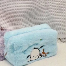 Sanrio 1pc Cute Cinnamonroll And Large Capacity Makeup Bag Japanese Style Simple Cartoon Cosmetic Pouch,For Holiday Beach, Bathroom Collection, Bedroom Collection, Large Capacity